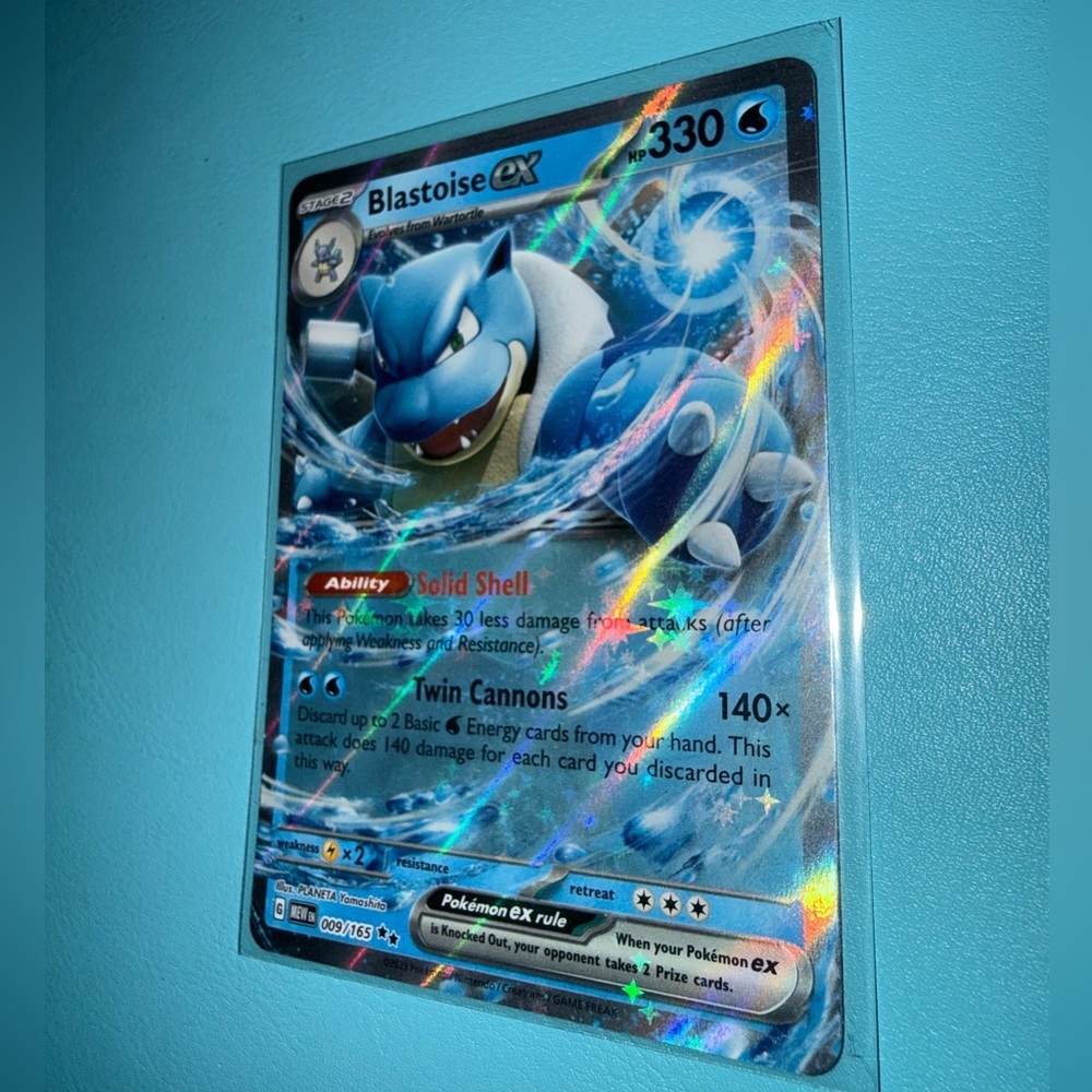 Blastoise ex 009/165 Double Rare - Picture 4 of 8